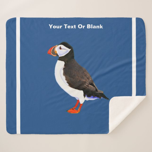 Cobertor Sherpa Puffin Atlântico (Frente (Horizontal))