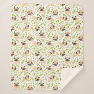Cobertor Sherpa Pug Sherpa Blanket