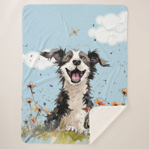 Cobertor Sherpa Pup Feliz