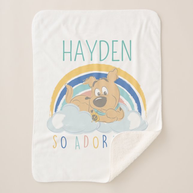 Cobertor Sherpa Puppy Scooby-Doo "Tão Adorável" (Frente)