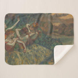Cobertor Sherpa Quatro Dançarinos, Impressionista Pintura, Edgar D