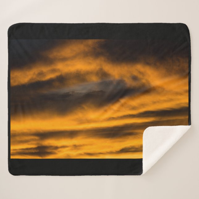 Cobertor Sherpa queimada de águia (Frente (Horizontal))