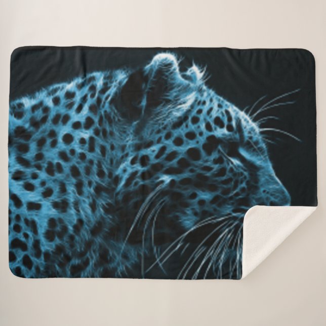 COBERTOR SHERPA QUEIXA AZUL (Frente (Horizontal))
