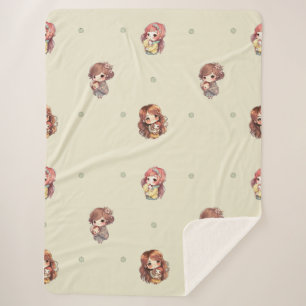 Cobertor Sherpa Querida Mãe E Bebê Sherpa Blanket