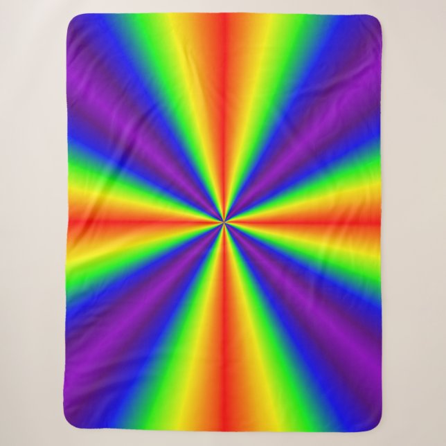 Cobertor Sherpa Rainbow Cross Sherpa Blanket (Frente)