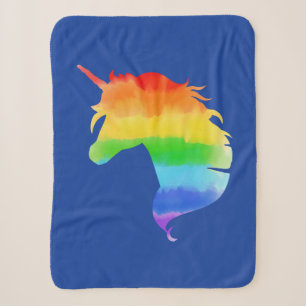 Cobertor Sherpa Rainbow Unicórnio