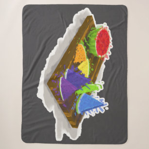 Cobertor Sherpa Rainbow Watermelon