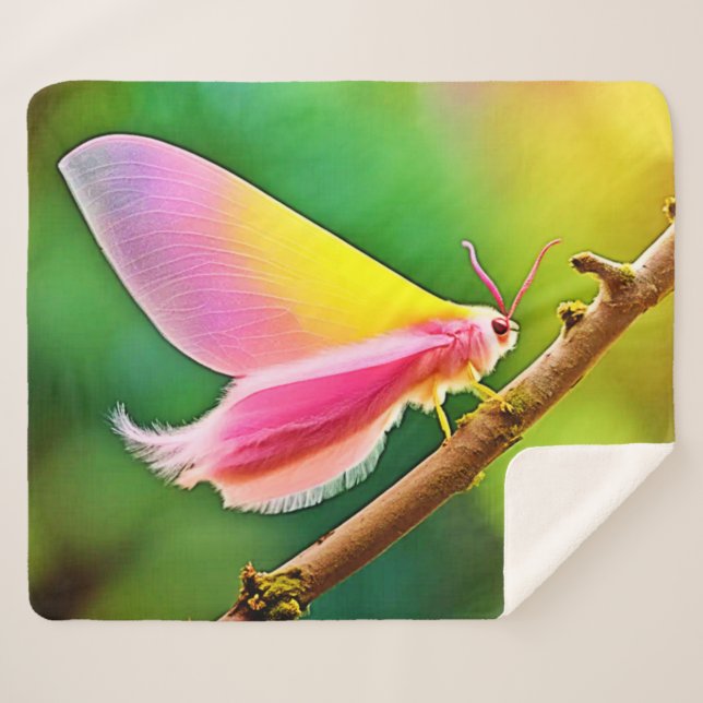 Cobertor Sherpa Rainbow Wing Beauty (Frente (Horizontal))