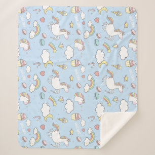 Cobertor Sherpa Rainbows e Unicórnios