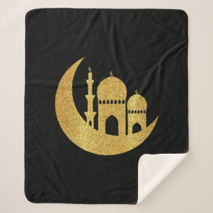 Cobertor Sherpa Ramadan Kareem Ouro Helal