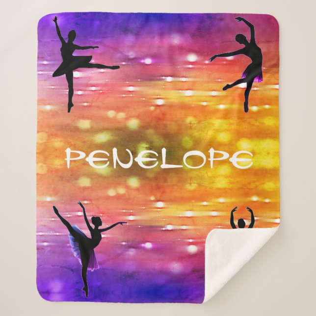 Cobertor Sherpa Raparigas Dançam Multicoloridas (Frente)