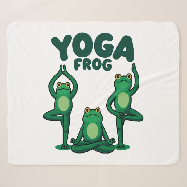 Cobertor Sherpa Rãs de Yoga (Frente (Horizontal))