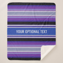 Cobertor Sherpa Rascunhos de texto personalizado padrão