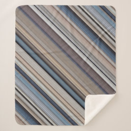 Cobertor Sherpa Raspa Pebolhas Azul e Greve Marrom