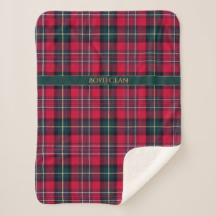 Cobertor Sherpa Red Tartan (personalizável)