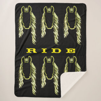 Cobertor Sherpa Reflexões Sunny de um Cavalo