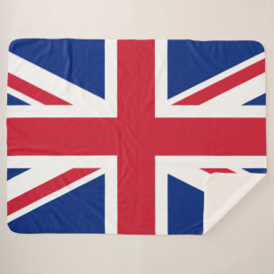 Cobertor Sherpa Reino Unido (bandeira britânica) (bandeira da Uniã