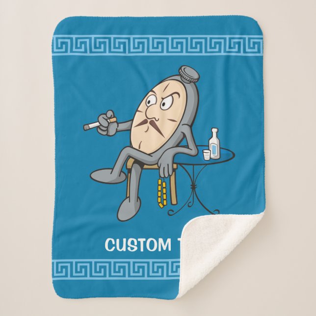 Cobertor Sherpa Relaxando relógio (Frente)