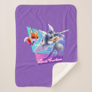 Cobertor Sherpa Rena Furtive Graphic