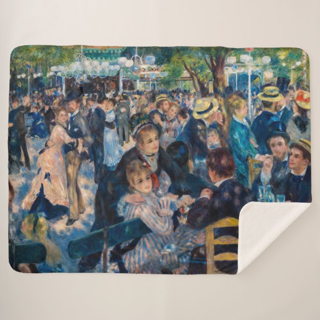 Cobertor Sherpa Renoir - Dança no Le Moulin de la Galette (Frente (Horizontal))