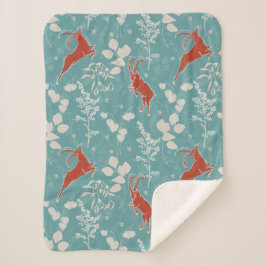 Cobertor Sherpa Retro Capricórnio Zodiodato Animal Festivo