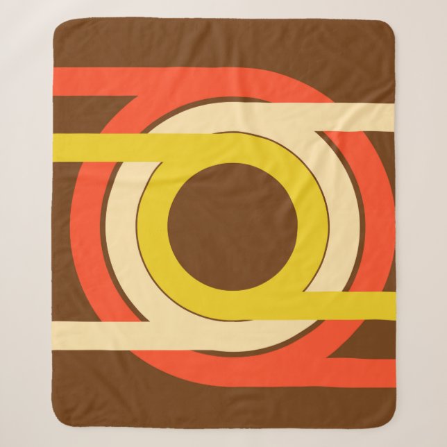 Cobertor Sherpa Retro da taxa do ouro (Frente)