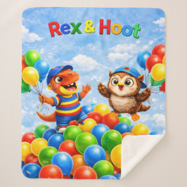 Cobertor Sherpa Rex and hoot ball pit adventure Sherpa