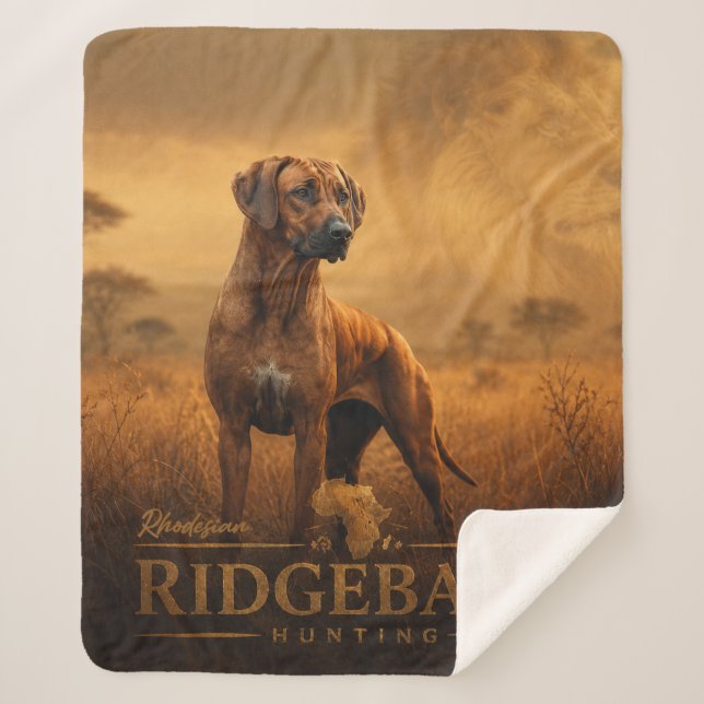 Cobertor Sherpa Rhodesian Ridgeback (Frente)