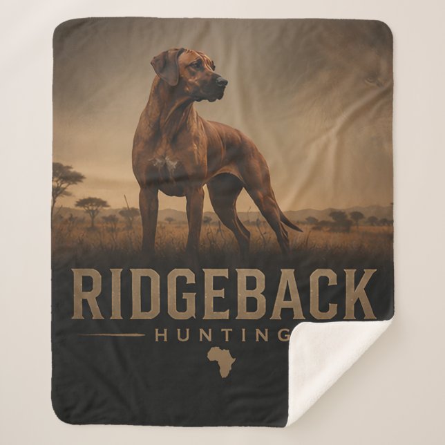 Cobertor Sherpa Rhodesian Ridgeback (Frente)