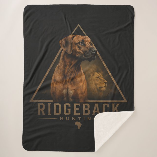 Cobertor Sherpa Rhodesian Ridgeback (Frente)