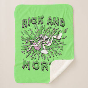 Cobertor Sherpa RICK E MORTY™ Caindo Em Iva Ácida