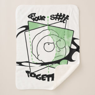 Cobertor Sherpa RICK E MORTY™   Coloque seu S#!t juntos!