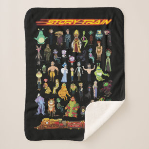 Cobertor Sherpa RICK E MORTY™   Comboio