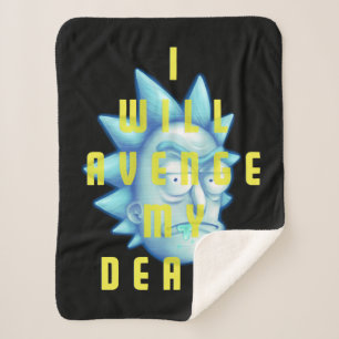 Cobertor Sherpa RICK E MORTY™   Eu Vingarei Minha Morte