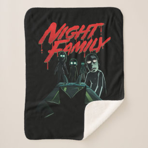 Cobertor Sherpa RICK E MORTY™   Família Noturna