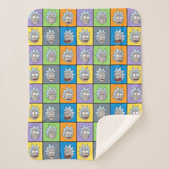 Cobertor Sherpa RICK E MORTY™ | Rick (Frente)