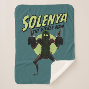 Cobertor Sherpa RICK E MORTY™ Solenya - O Pickle Man