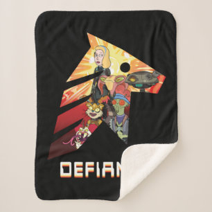 Cobertor Sherpa RICK E MORTY™ Tripulação de bordo espacial