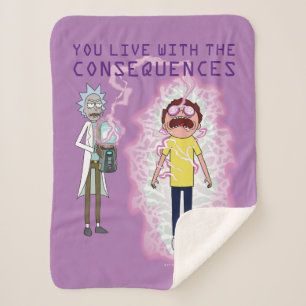 Cobertor Sherpa RICK E MORTY™ Vive Com As Consequências
