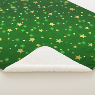 Cobertor Sherpa rindo, feliz, estrelas, arco-íris, cores, pastel,