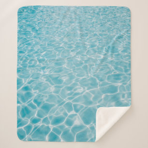 Cobertor Sherpa Rippling crystal blue water