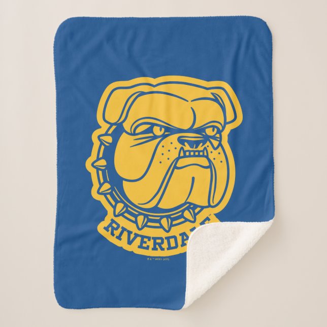 Cobertor Sherpa Riverdale Bulldog Head (Frente)