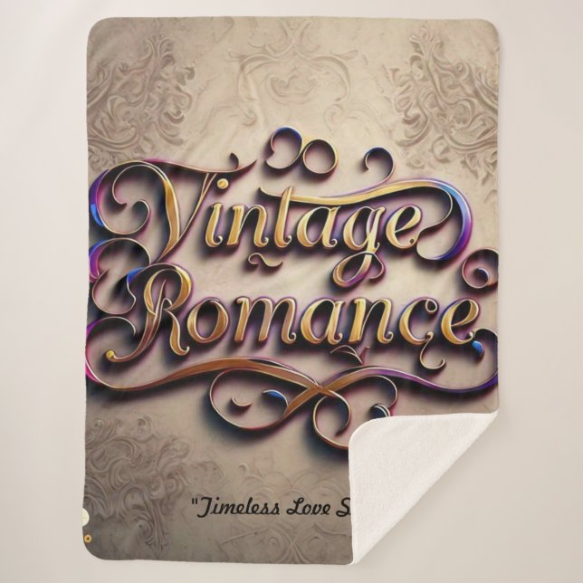 Cobertor Sherpa "Romantic Memories Linger" (Frente)