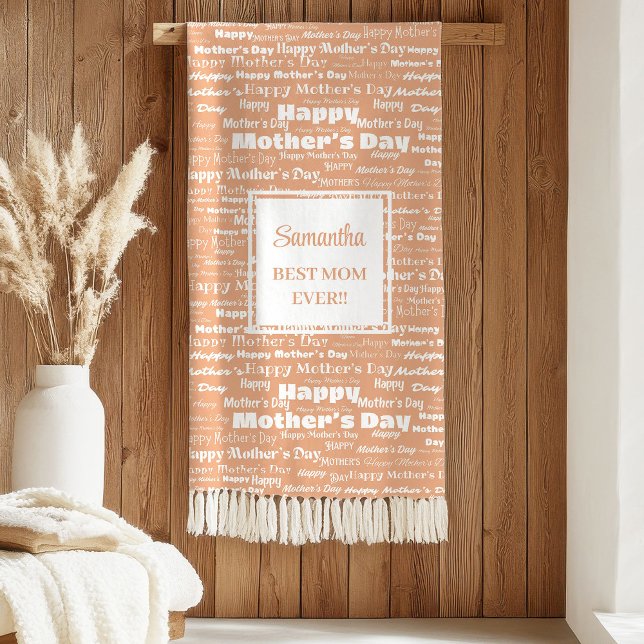 Cobertor Sherpa Romantic Pastel Typography Mother’s Day Best Gift (Romantic Pastel Typography Mother’s Day Best Gift Sherpa Blanket)