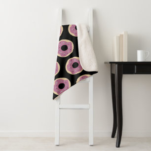 Cobertor Sherpa Ropa de Donut com Confetes para Halloween