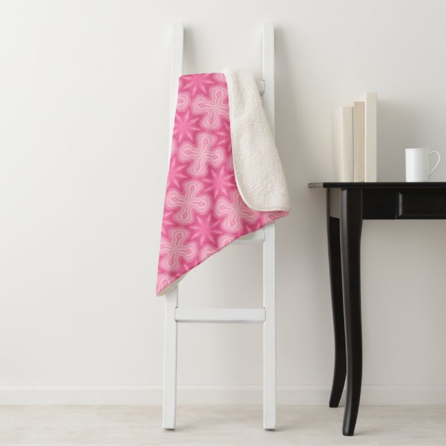 Cobertor Sherpa Rosa E Branco (In Situ)