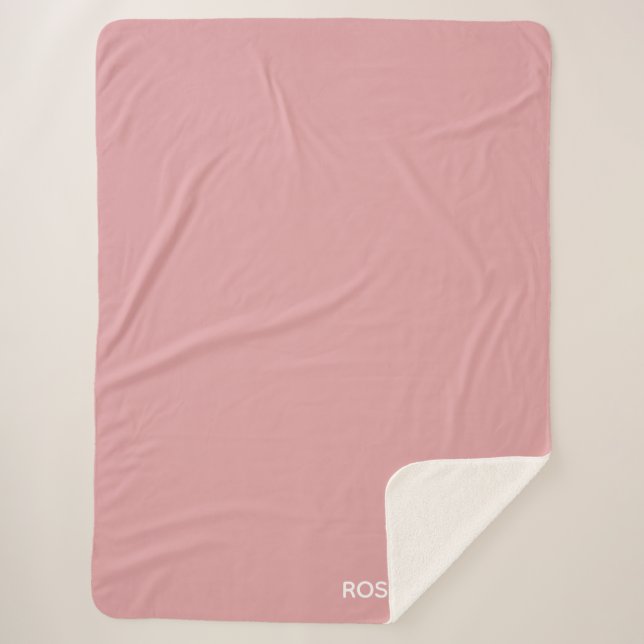 Cobertor Sherpa Rosa Quartz - nome cor rosa (Frente)