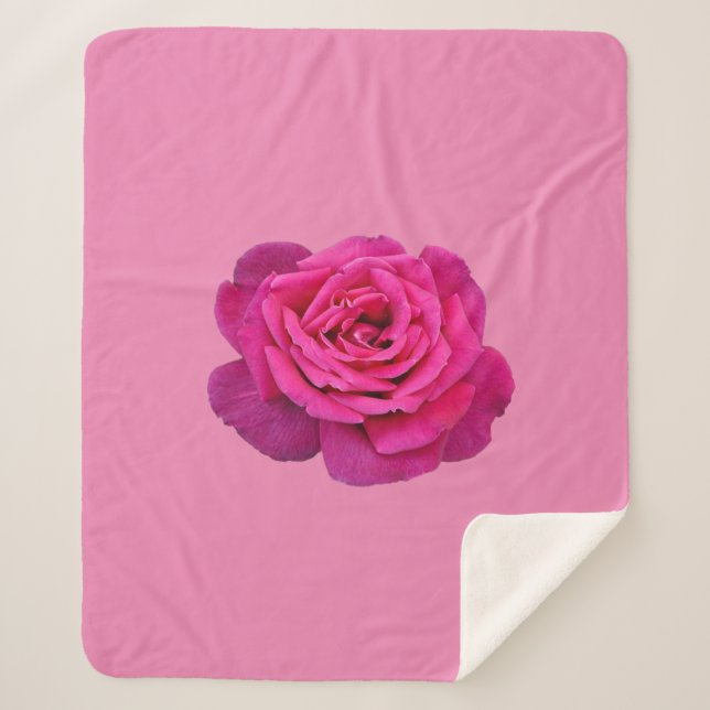 Cobertor Sherpa Rosa única cor-de-rosa (Frente)