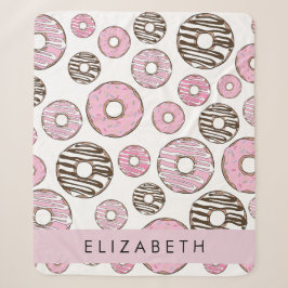 Cobertor Sherpa Rosquinhas Rosa, Rosquinhas Brancas, Espelhos, Seu