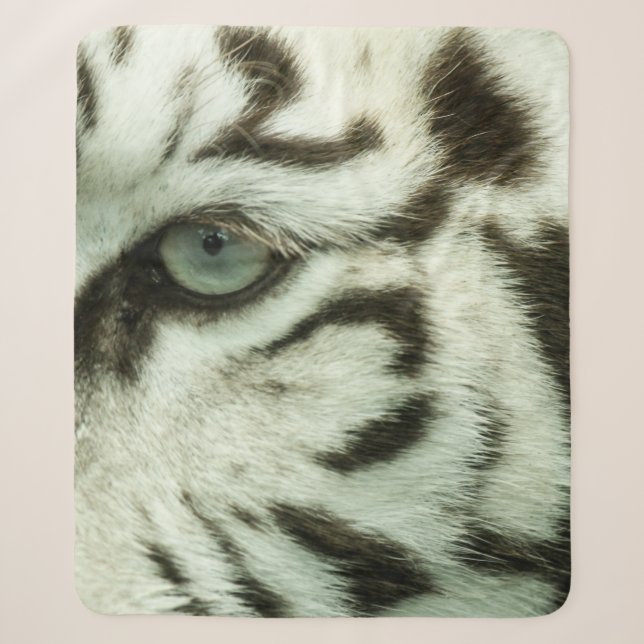 COBERTOR SHERPA ROSTO DE TIGRE BRANCO (Frente)
